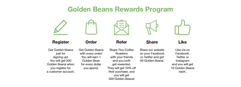 Earning Points with Golden Beans Rewards