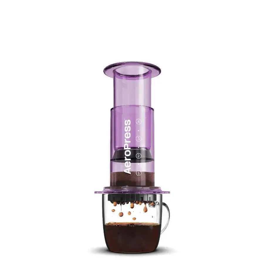 AeroPress Coffee Maker - Clear Purple - Tico Coffee Roasters